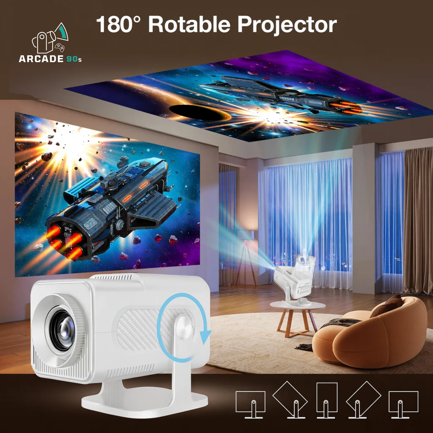 Arcade 90s™ Game Projector