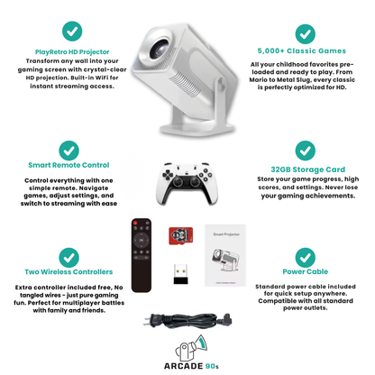 Arcade 90s™ Game Projector